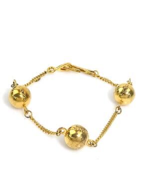 Auth Chanel Logo Bracelet Gold Metal - #293538C32B